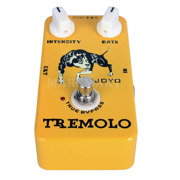 Pro Guitar Effect Pedal Tremolo Bypass Joyo JF 09 Photoelectric Tube 