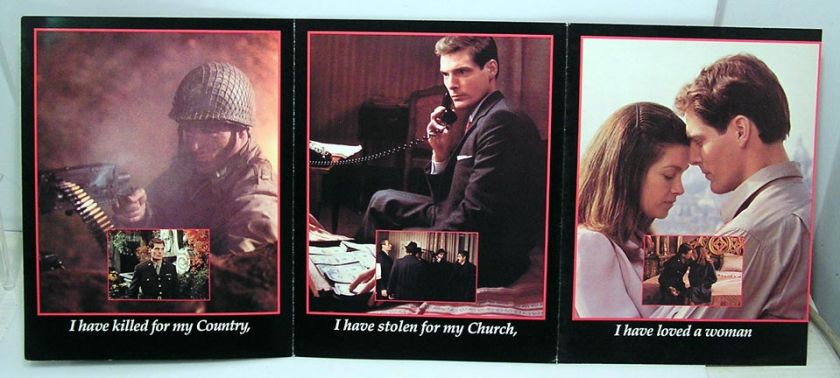 1982 Promo Brochure MONSIGNOR w/ Christopher Reeve, 6 Pages.