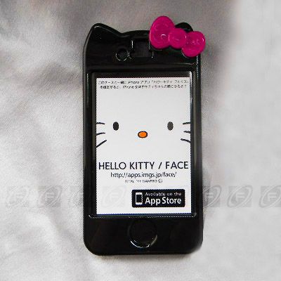 2x Hello Kitty Hard Case Cover Skin Bowknot for iPhone 4S & 4G+S 