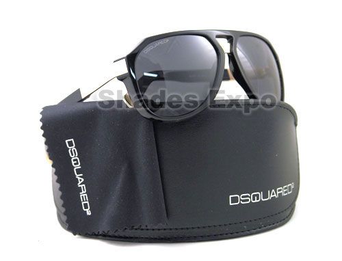 NEW DSQUARED SUNGLASSES DQ 0027 BLACK DSQURED2 01A AUTH  