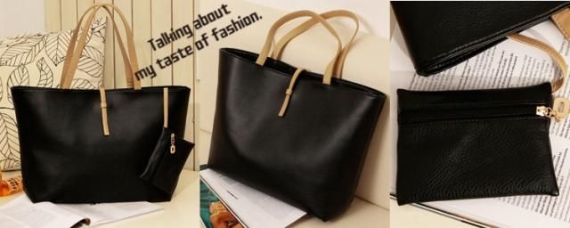 new Korean style Women Lady Hobo PU messenger leather handbag shoulder 