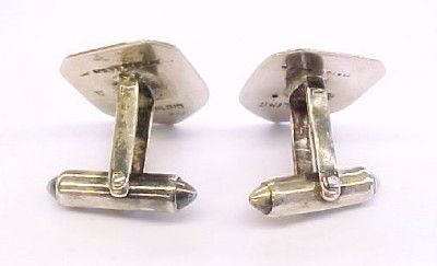 Vintage Sterling Silver SIAM NIELLO Mens Cufflinks  