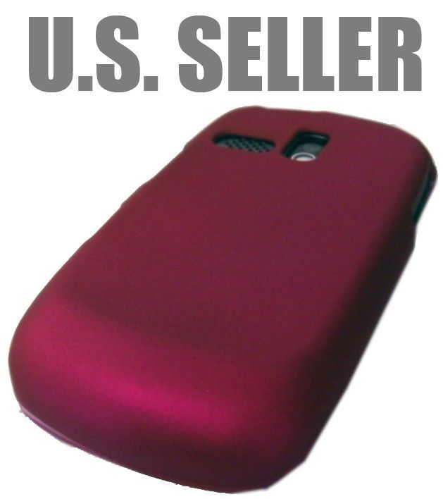   STRAIGHT TALK Case Cover Skin MAGENTA Rubberized Design Protector