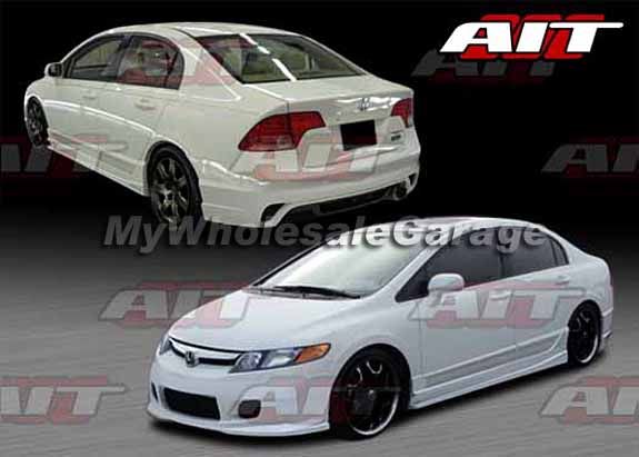 06 07 08 Honda Civic AIT i SPEC JDM Body Kit 4D Sedan  