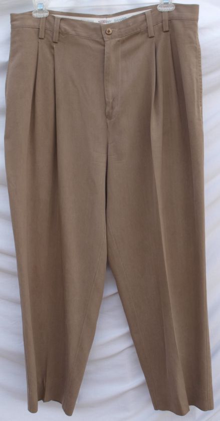 Tommy Bahama Mens Silk Pleated Slacks size 38 x 29.5  