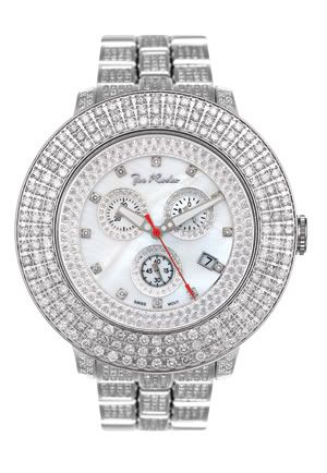 Joe Rodeo Pilot Watch 11.0Ct Diamond JOJO Aqua Freeze  