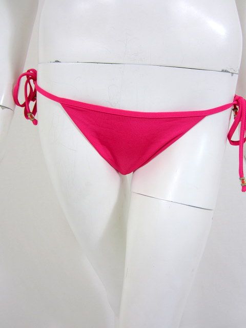 Vitamin A womens tie side ruffle trim bikini swimsuit $170 New  