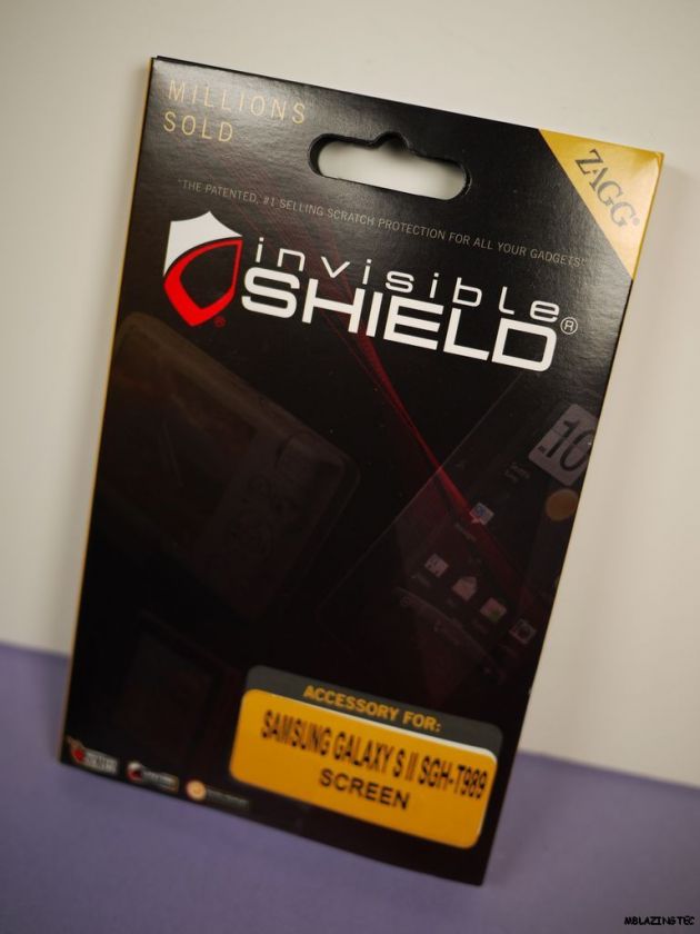 New ZAGG invisibleshield for Samsung Galaxy S2 II T Mobile T989 Front 