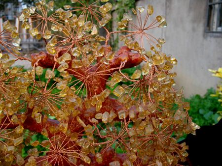 Huge yellow crystal quartz Gem Stone Christmas tree reiki 