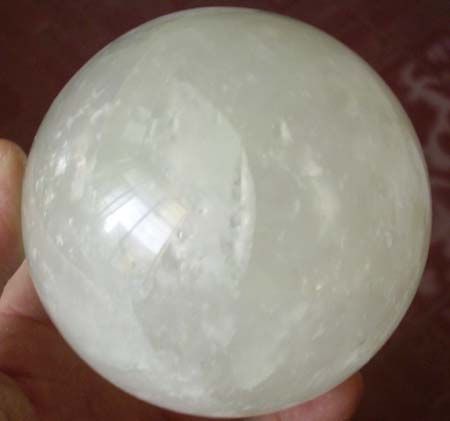 GLOW IN THE DARK NATURAL CALCITE SPHERE HEALING  