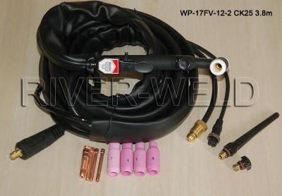 WP 17FV 12 2 TIG welding Flexible Valve Torch Body CK10 25mm 5/8 18RH 