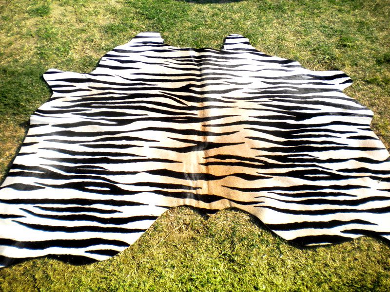 TIGER Print/Printed COWHIDE SKIN Rug COW HIDE DC3134  