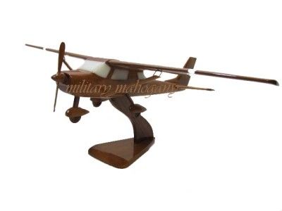 CESSNA 150 150F PATROLLER COMMUTER WOOD MODEL AIRPLANE  