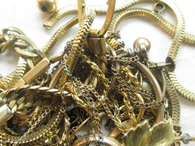 Vintage Old 157.1 grams Scrap GOLD FILLED Jewelry lot*Craft Recovery 