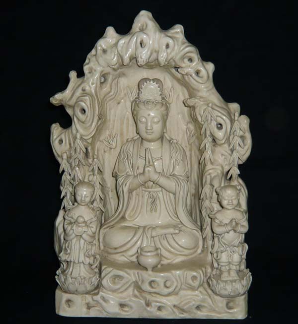 13 Old Chinese white porcelain Kuan Yin QuanYin Statue  