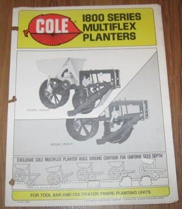 Cole 1800 Series Multiflex Planters Sales Brochure  