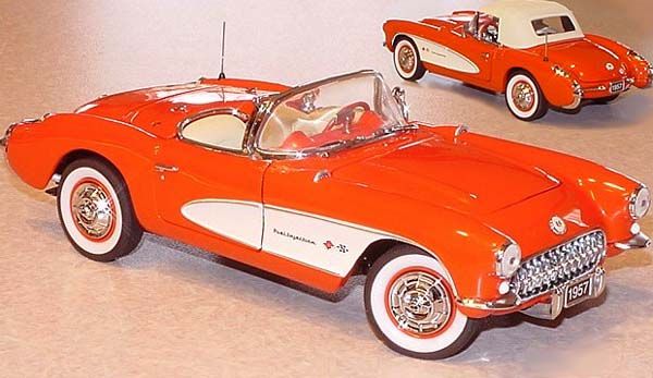 for sale is the franklin mint 1 24th s cale 1957 corvette convertible 