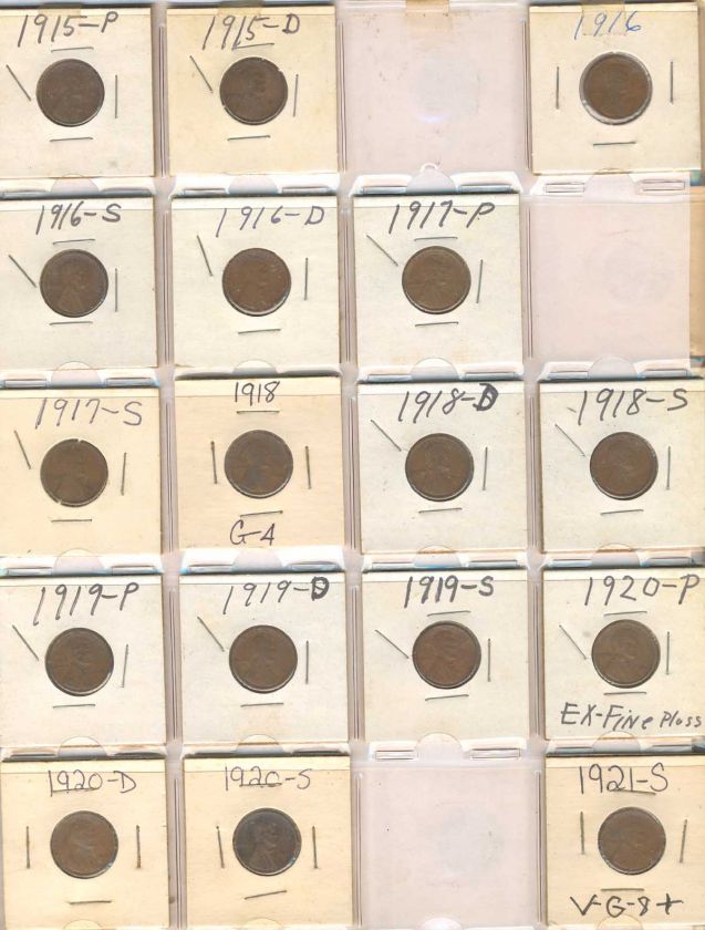 Partial Set Lincoln Cents 1909   1988   180 Different  