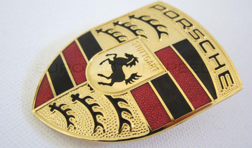 NEW 99 05 CARRERA GENUINE PORSCHE HOOD EMBLEM CREST  