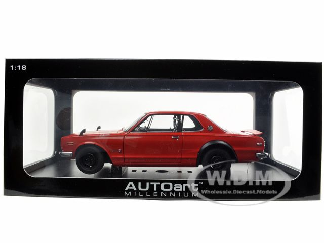   model car of 1st generation nissan skyline 2000 gt r kpgc10 red die