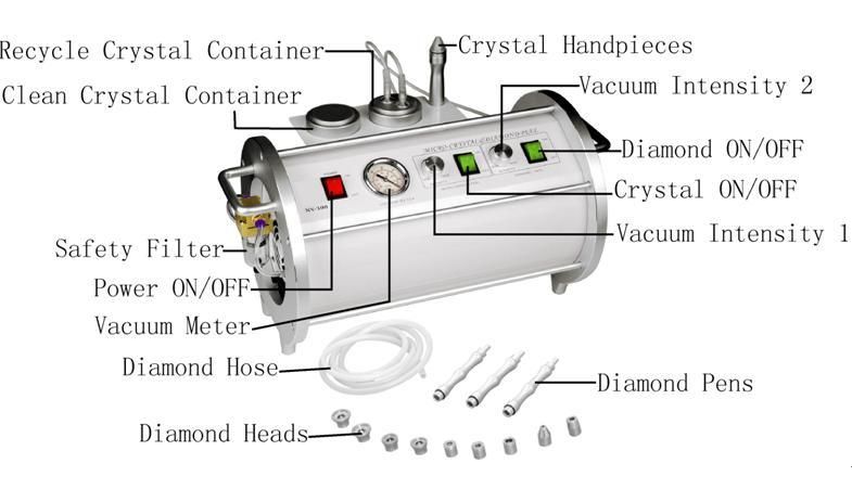 2in1 CRYSTAL DIAMOND MICRODERMABRASION DERMABRASION f  