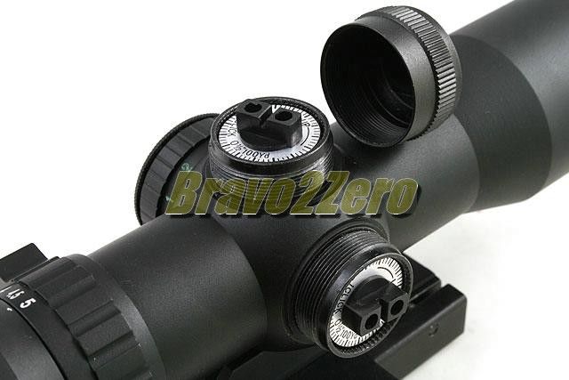   5x32 Red Green Illuminated Rifle Scope w/ Quick Release Mount  