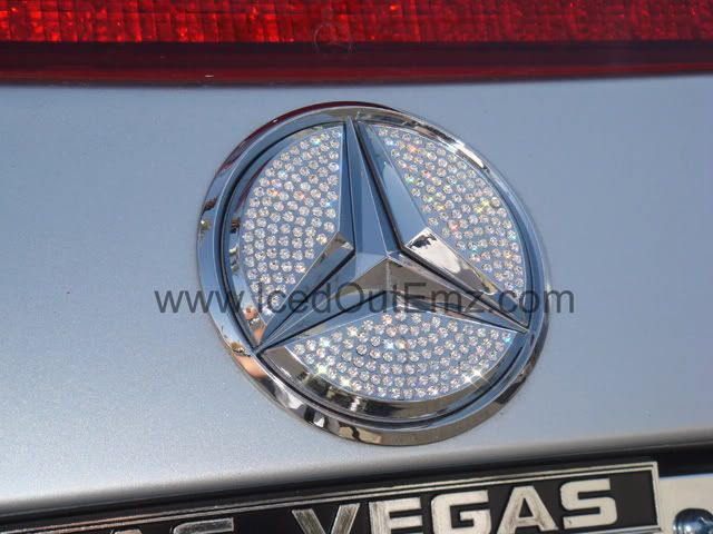 Mercedes Benz Swarovski Iced Out Emz chrome emblems NEW  