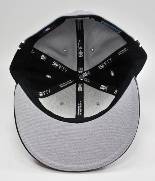 NEW ERA FITTED CAP 5950 NY YANKEES WILM3DK GREY BLACK  