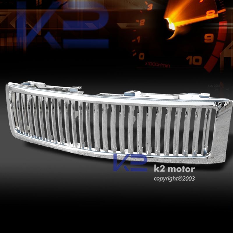 2007 2011 CHEVY SILVERADO 1500/2500 CHROME GRILL GRILLE  