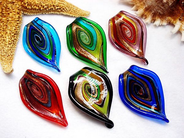 lot 6pcs beautiful lampwork glass pendent FREE~~  