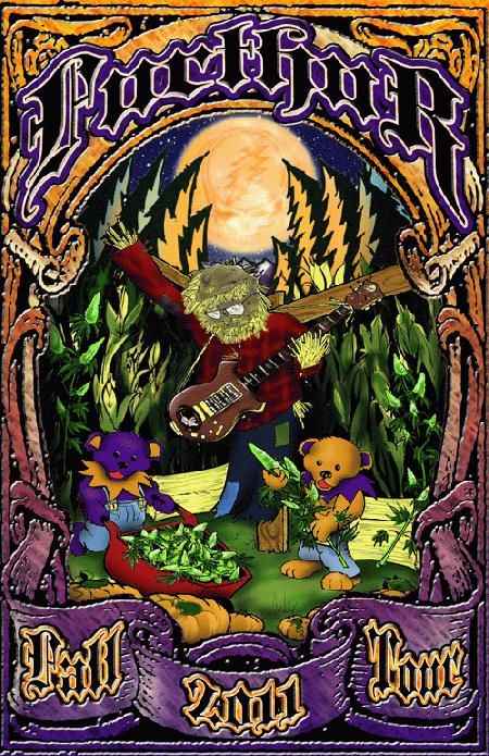 FURTHUR GRATEFUL DEAD FALL TOUR 2011 CONCERT POSTER  