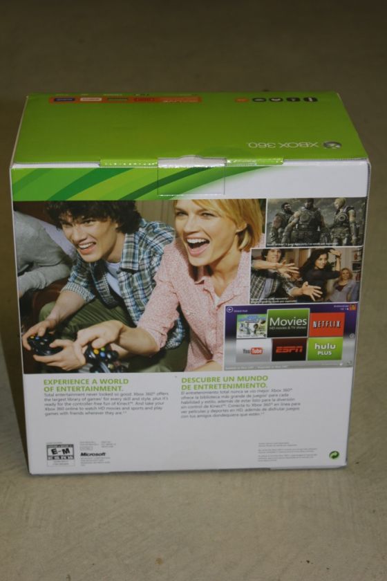 NEW SEALED MICROSOFT XBOX 360 4GB SLIM BLACK (LATEST MODEL) NTSC 