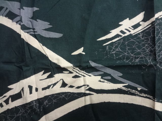 19957# Japanese KIMONO COTTON / VINTAGE FUROSHIKI / DYED MOUNTAIN 