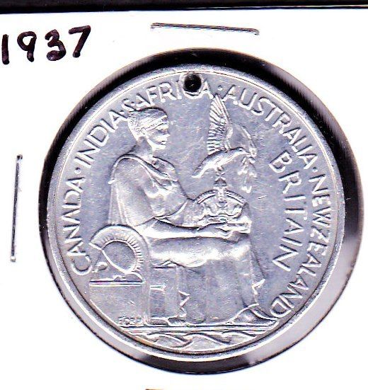 1937 Commonwealth King George VI Coronation Medal  