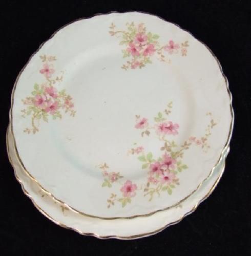 RADISSON W.S. George SALAD PLATES 36725 Pink Flowers  