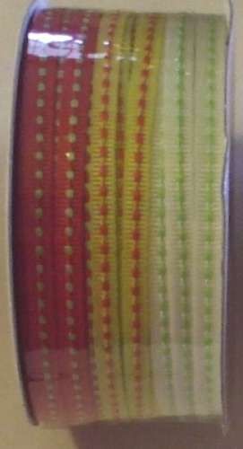   ribbon that has 3 colors. Each ribbon is 1/8 inches wide and 4 yards