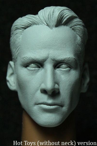 CUSTOM NEO MATRIX HEAD sculpt hot toys Keanu Reeves 12 