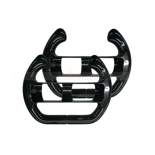 BLACK STEERING WHEEL FOR NINTENDO WII VIDEO GAME  