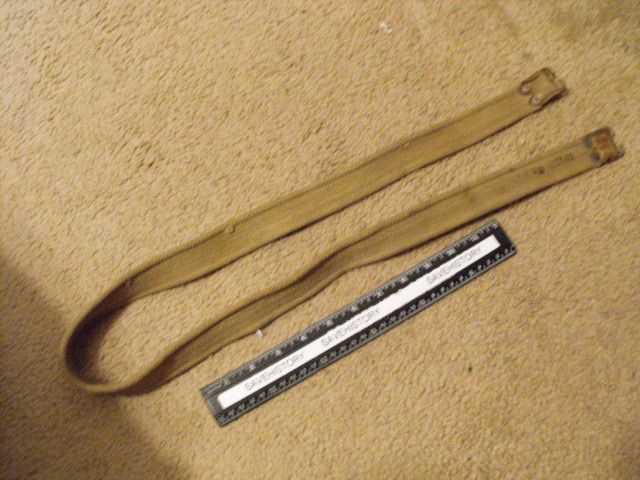 British WW2Era No4 Mk1 Rifle sling. Dated 1942 , brass hardwear  