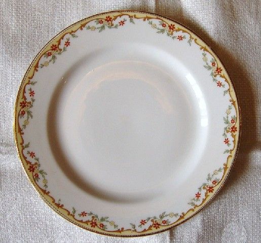 Gold Rim Vignaud Meuse Limoges 1928 Bread & Butter Plate ~~ made in 