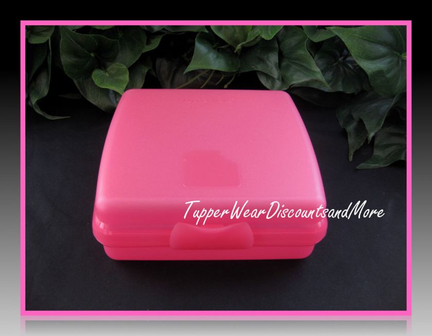   NEW PINK Sandwich Storage Keeper Lunch Box Rare   