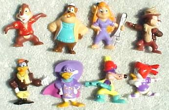 Darkwing Duck & Rescue Rangers pvc cereal premiums  