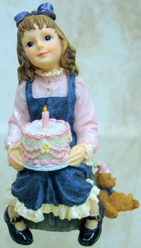 BOYDS BEARS Kaitlyn DOLLSTONE Resin BIRTHDAY 1E 3591  