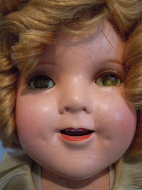 1930s Ideal 20 Shirley Temple Composition All Original w/Pin  