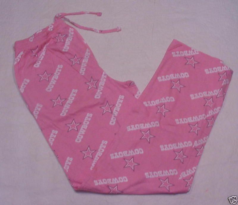 DALLAS COWBOYS LOUNGE PAJAMA SLEEP PANT PINK jr women S  