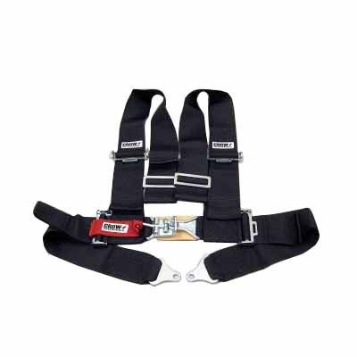 Crow 4 Way Seat Belts Harness Belts RZR Black Padded  