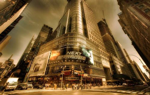 Canvas Art city time square new york america 23x35  