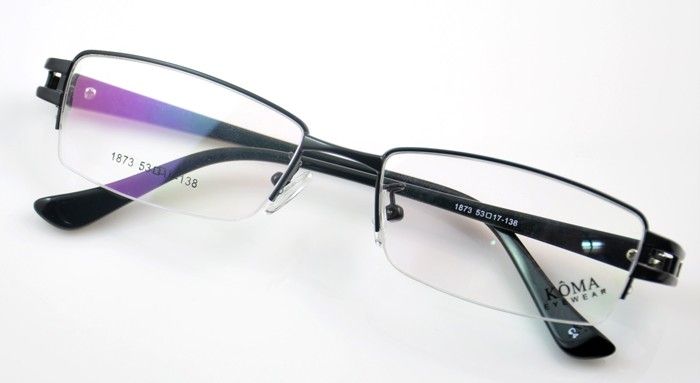 1873mans acetate+metal half rim eyeglasses frame 3C  