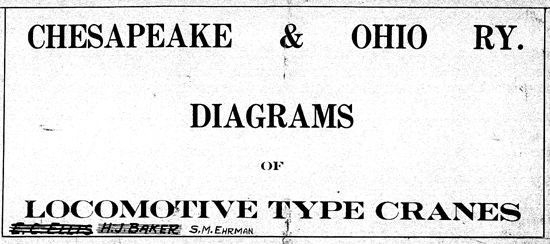 chesapeake ohio locomotive type cranes high resolution pdf file on