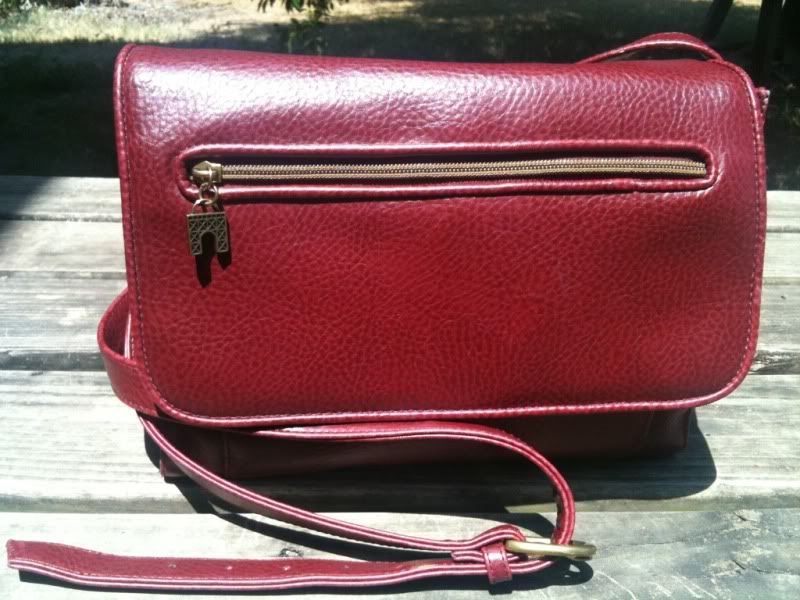 RED RELIC MESSENGER SATCHEL CROSS BODY HANDBAG PURSE  